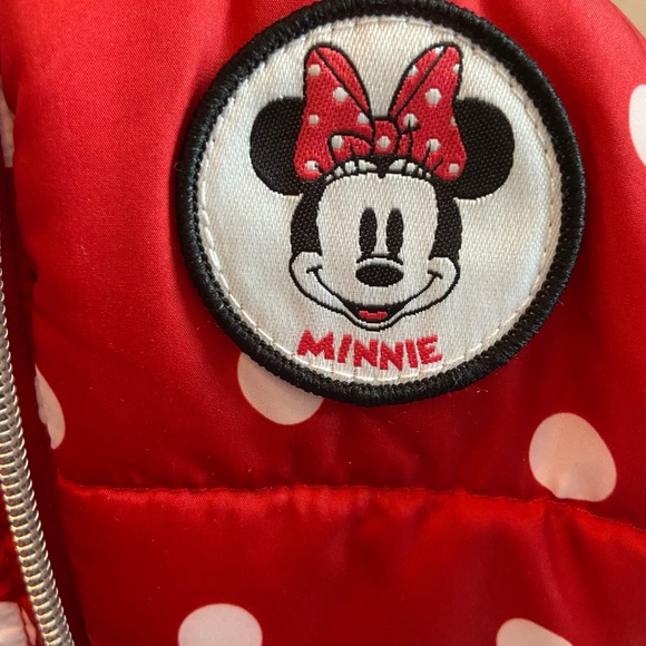 H&M Minnie Mouse Puffer Vest with Hood Ears - Picture 3 of 6